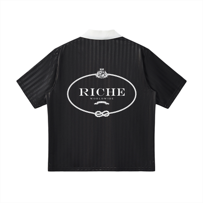Polygamy Striped Soccer Jersey - 2 | Vie+Riche