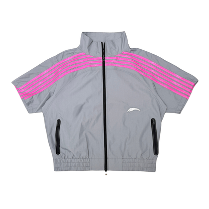 5 stripe nylon short set
