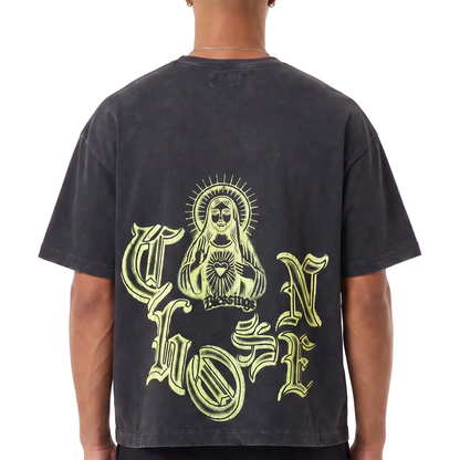 Blessings Neon Graphic Vintage Tee