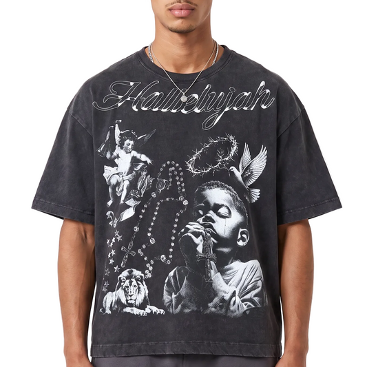 Praying Boy Vintage Graphic Tee