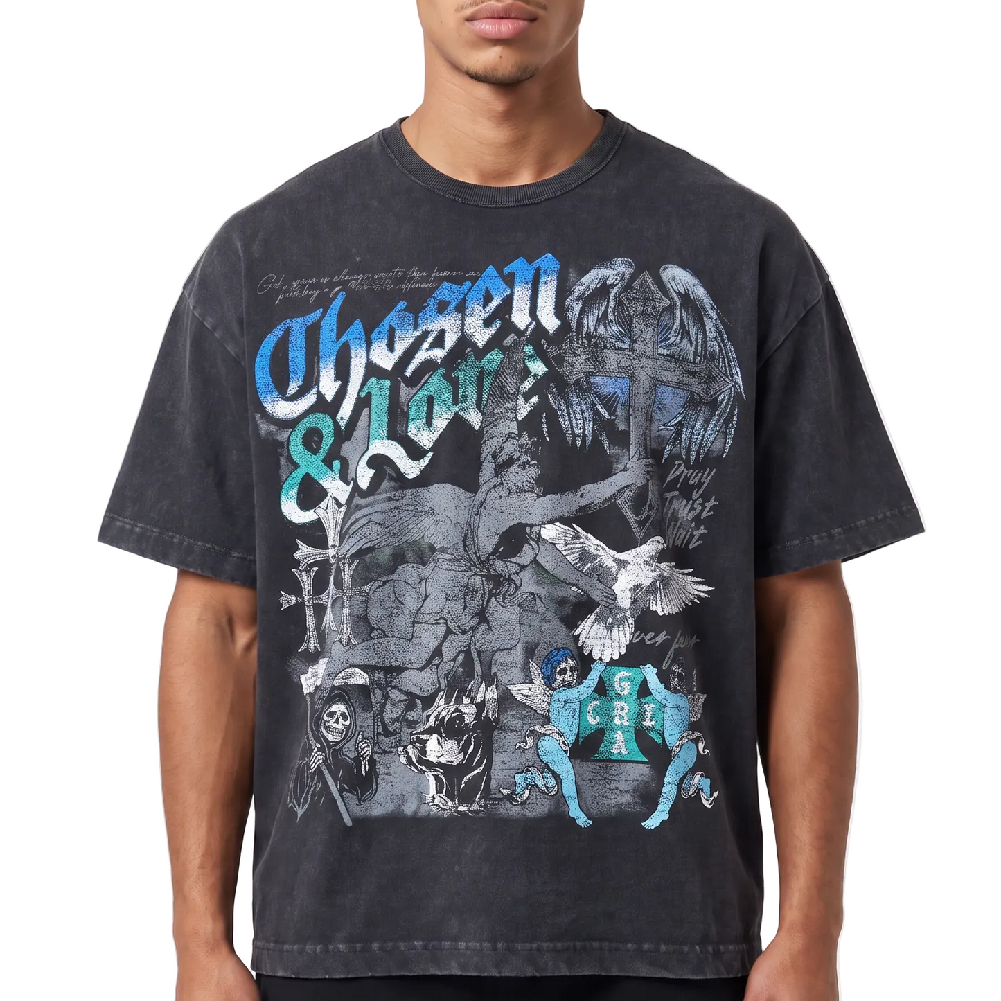 Chosen & Loved Vintage Angel Graphic Tee