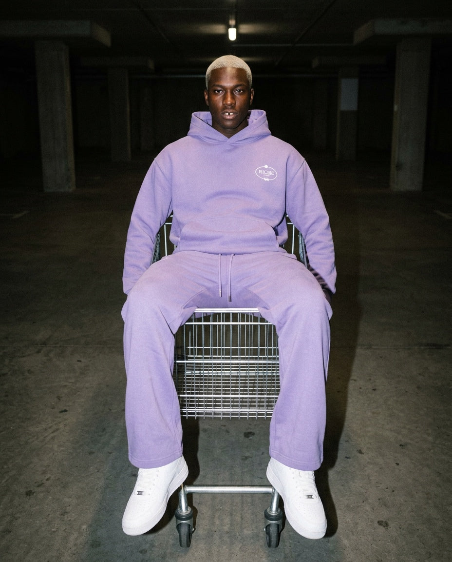 CORE hoodie set in Dust Lilac