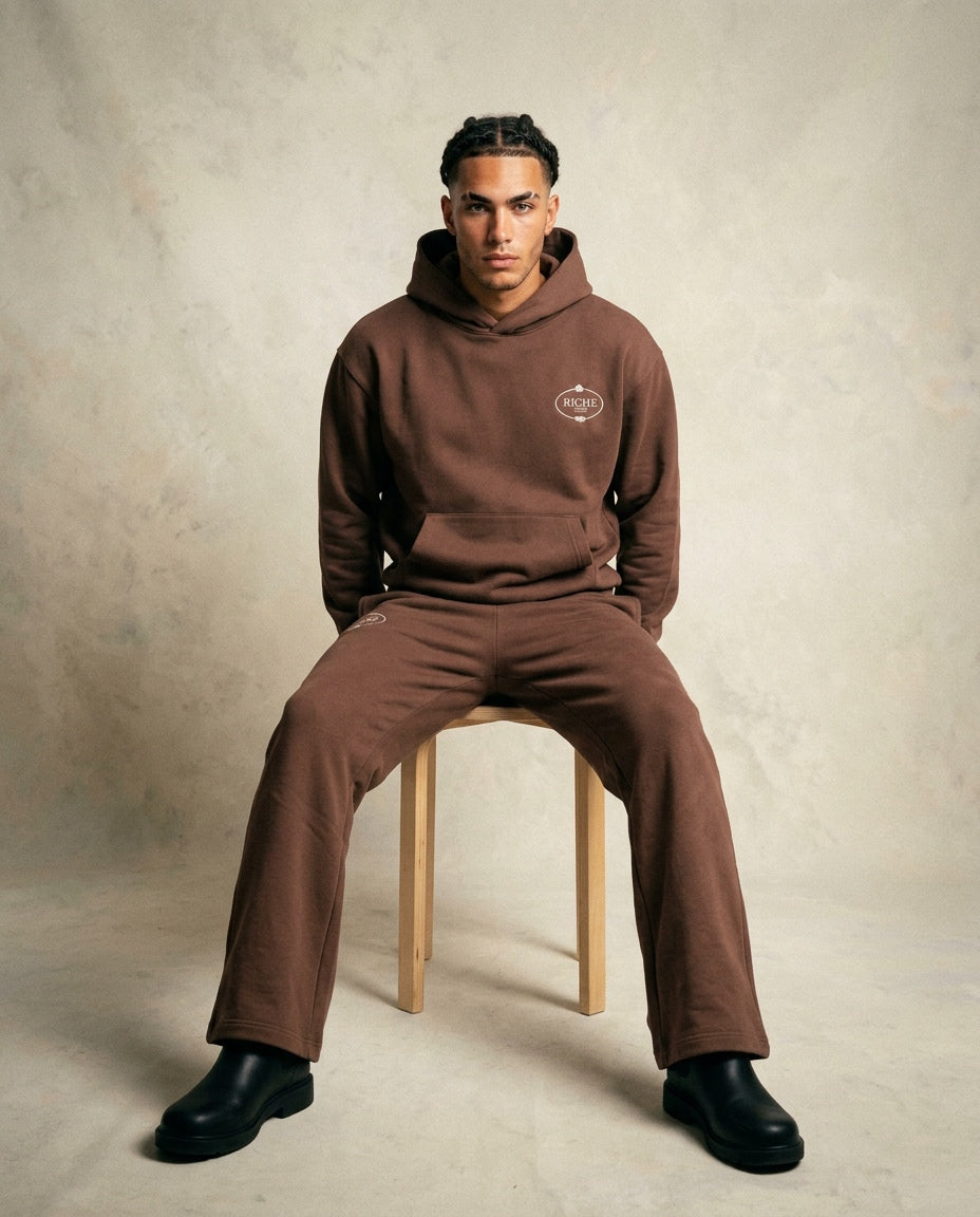CORE hoodie set in Natural