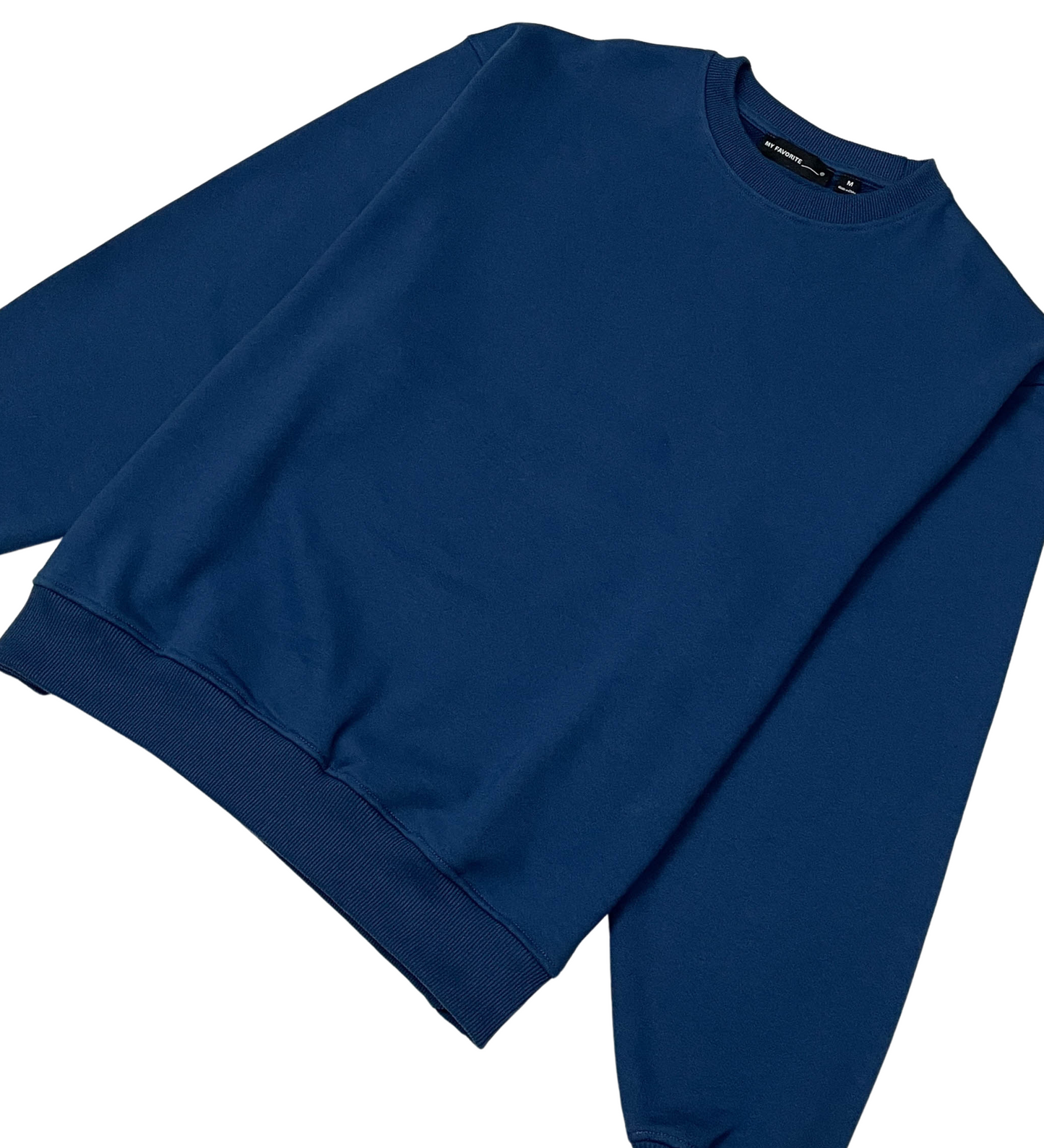 French terry crewneck sweater