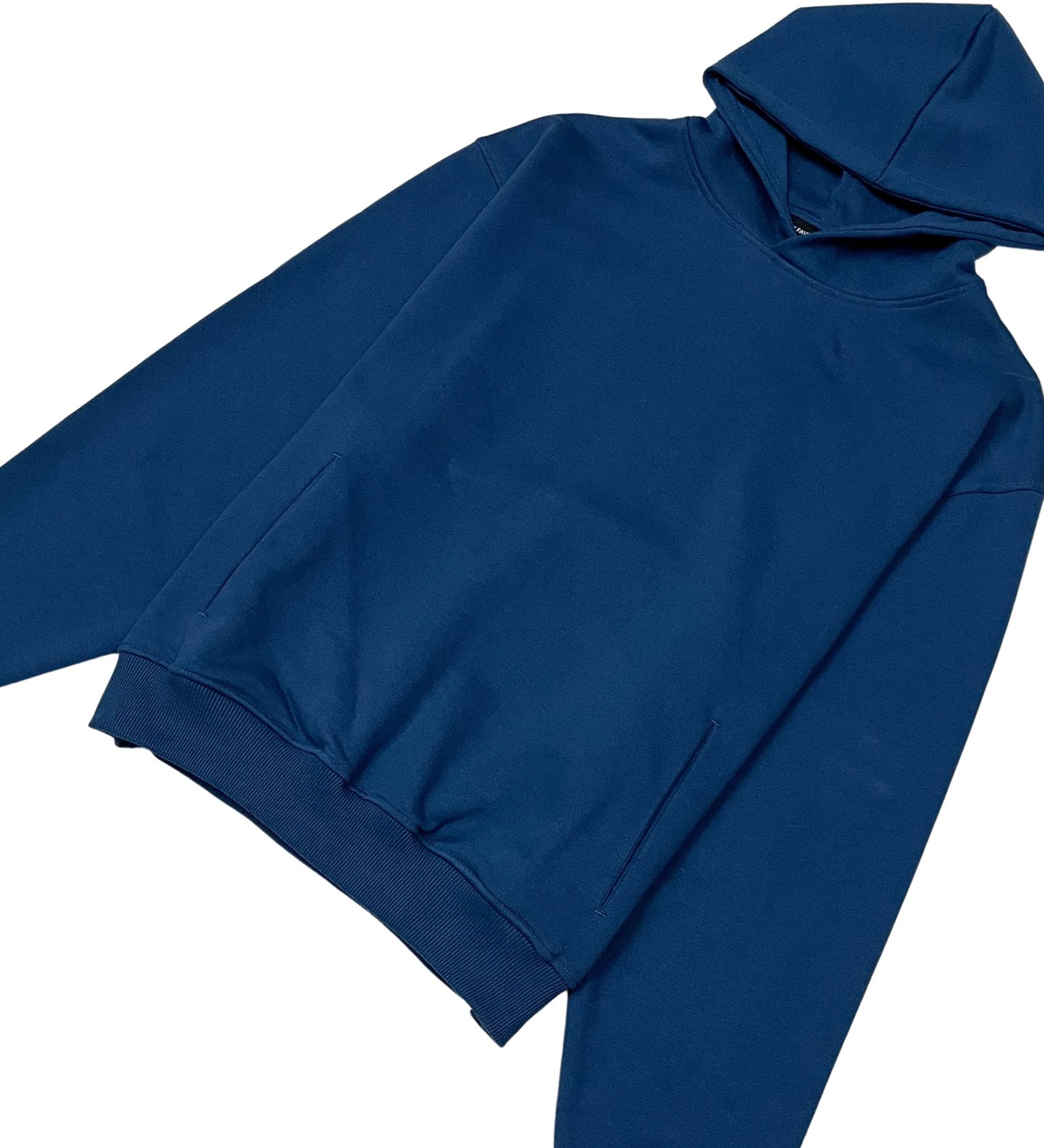 French terry drop shoulder hoodie