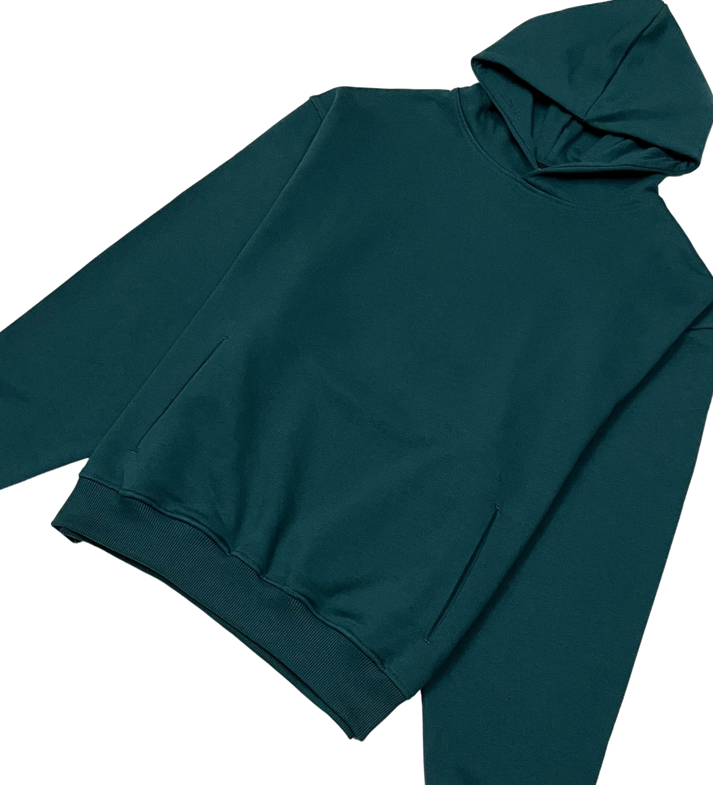 French terry drop shoulder hoodie