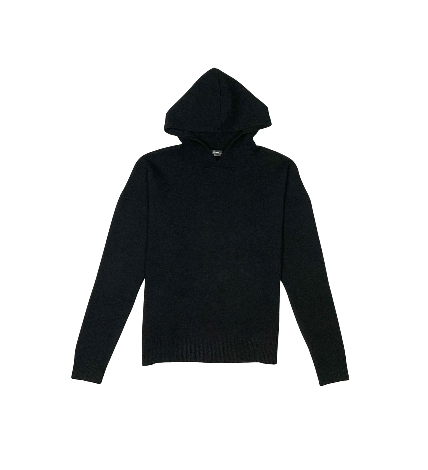 Viscos poly double knit sweater hoodie
