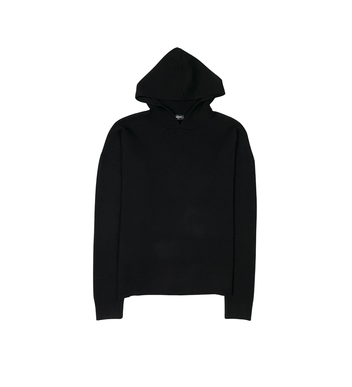 Viscos poly double knit sweater hoodie