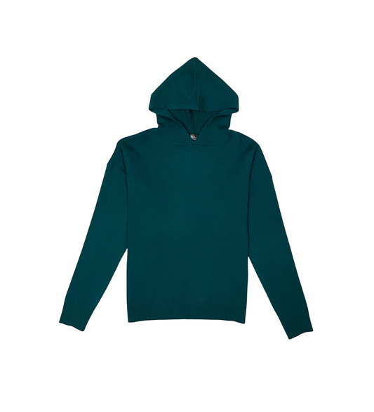 Viscos poly double knit sweater hoodie