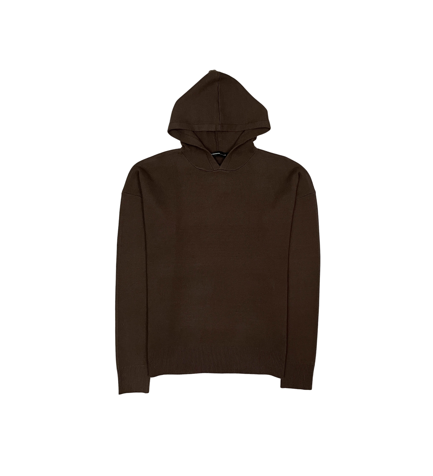 Viscos poly double knit sweater hoodie