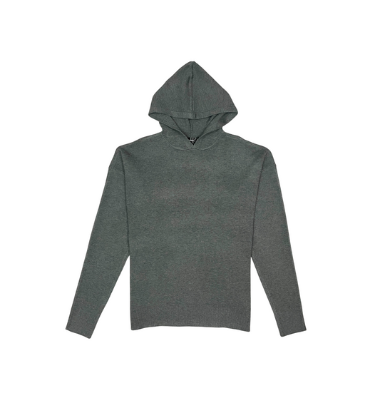 Viscos poly double knit sweater hoodie