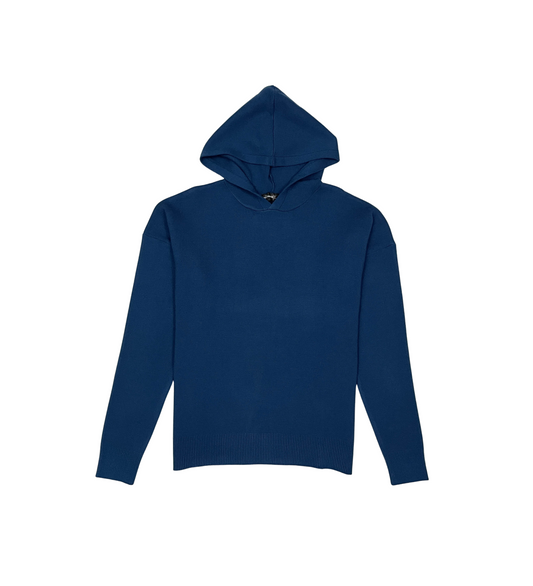 Viscos poly double knit sweater hoodie