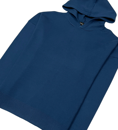 Viscos poly double knit sweater hoodie