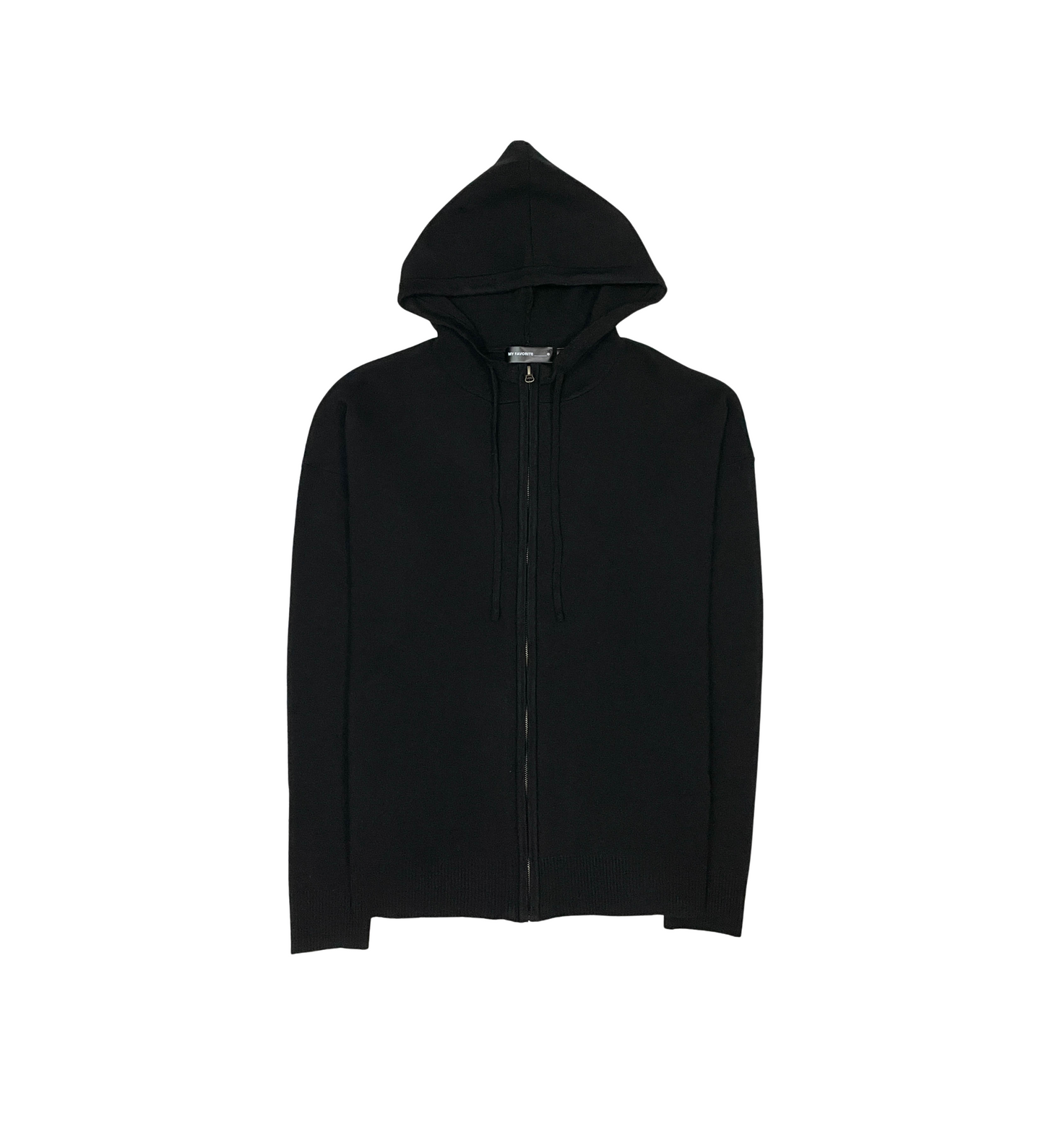 Viscos poly double knit zip up hoodie