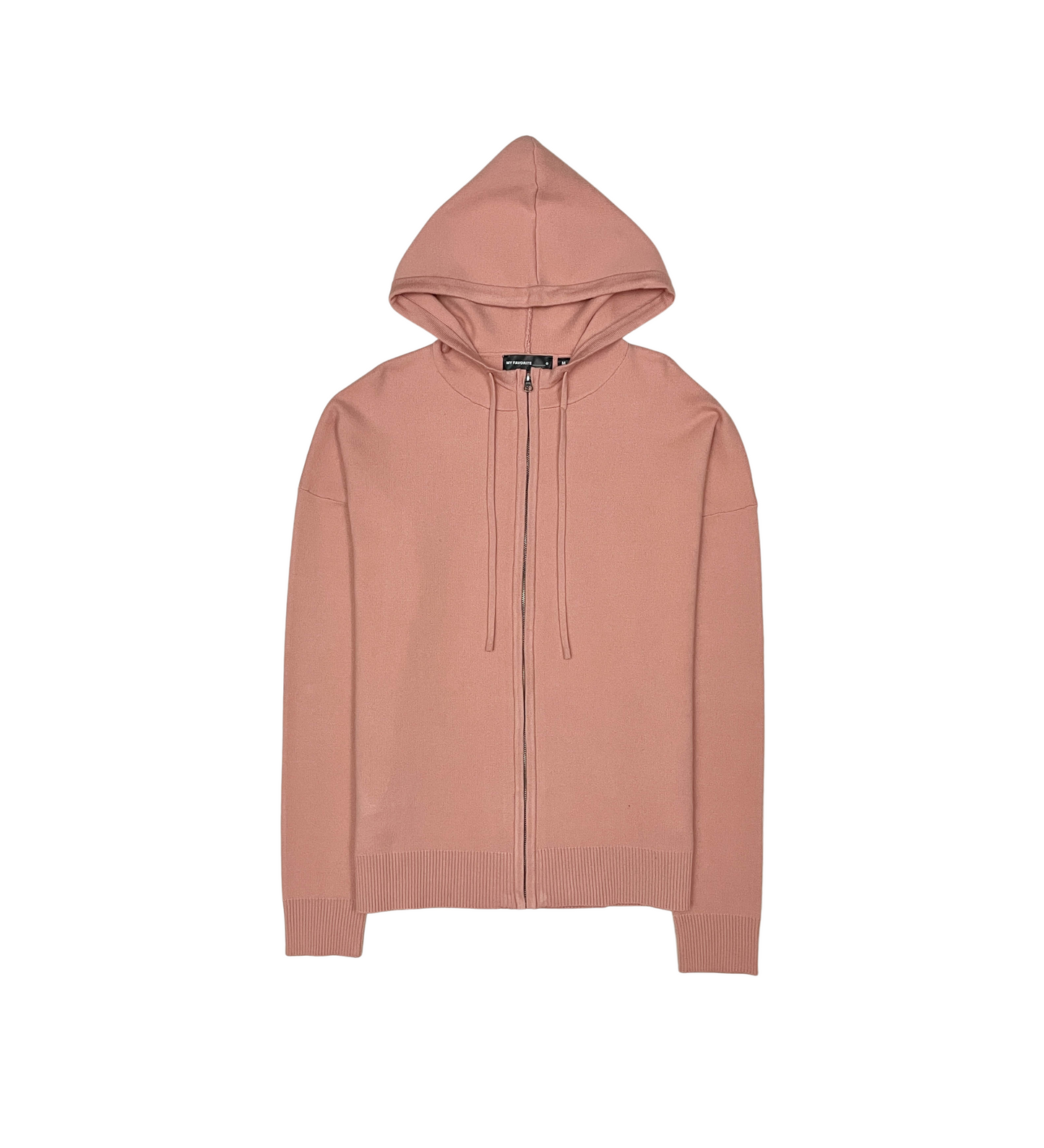 Viscos poly double knit zip up hoodie