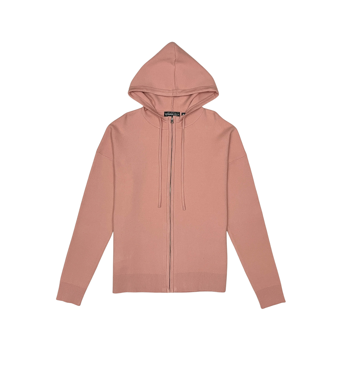 Viscos poly double knit zip up hoodie