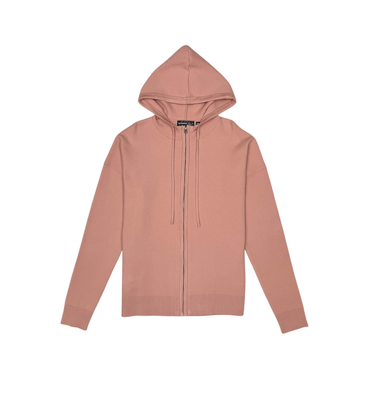 Viscos Poly Double Knit Zip Up Hoodie