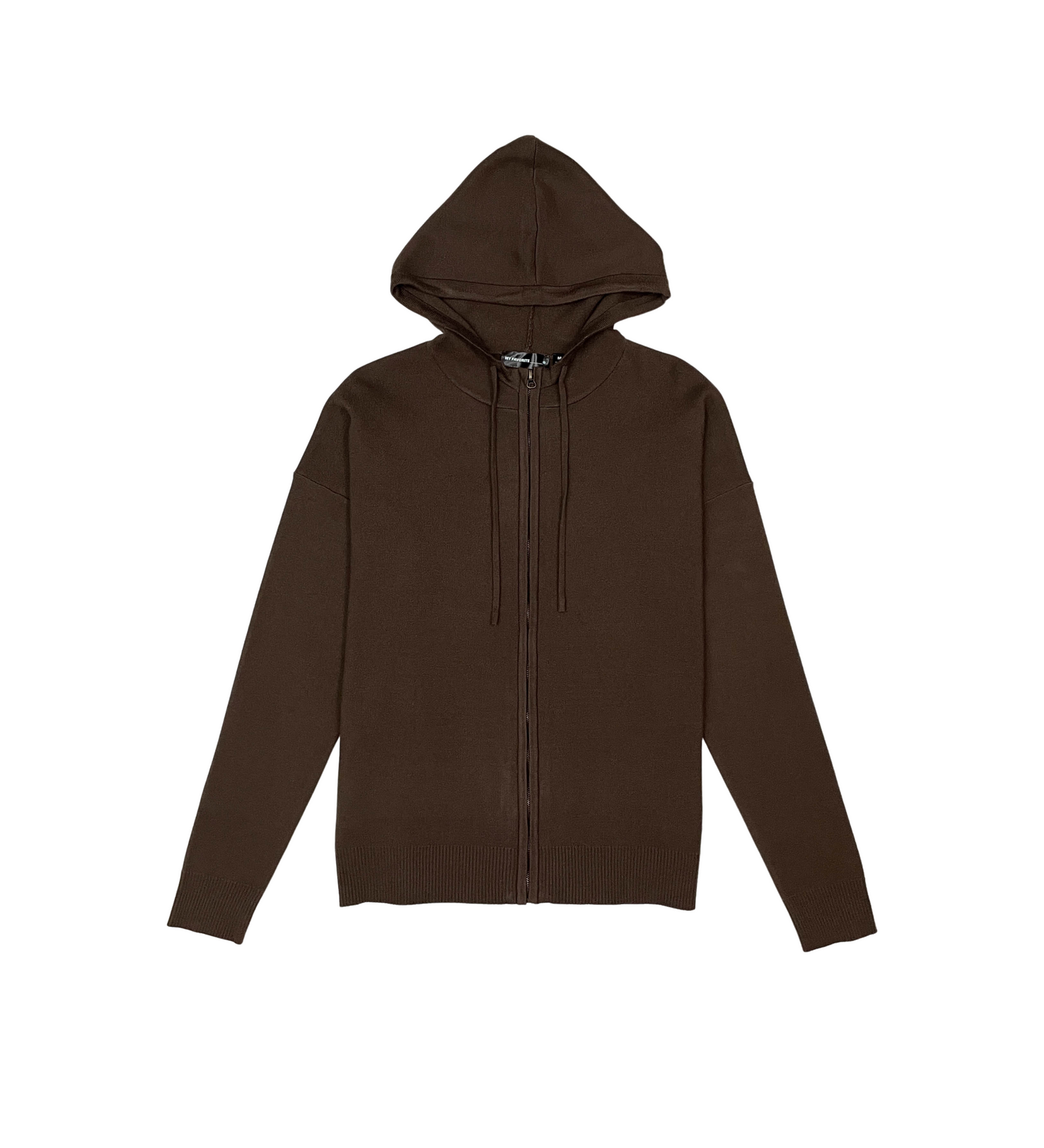 Viscos poly double knit zip up hoodie