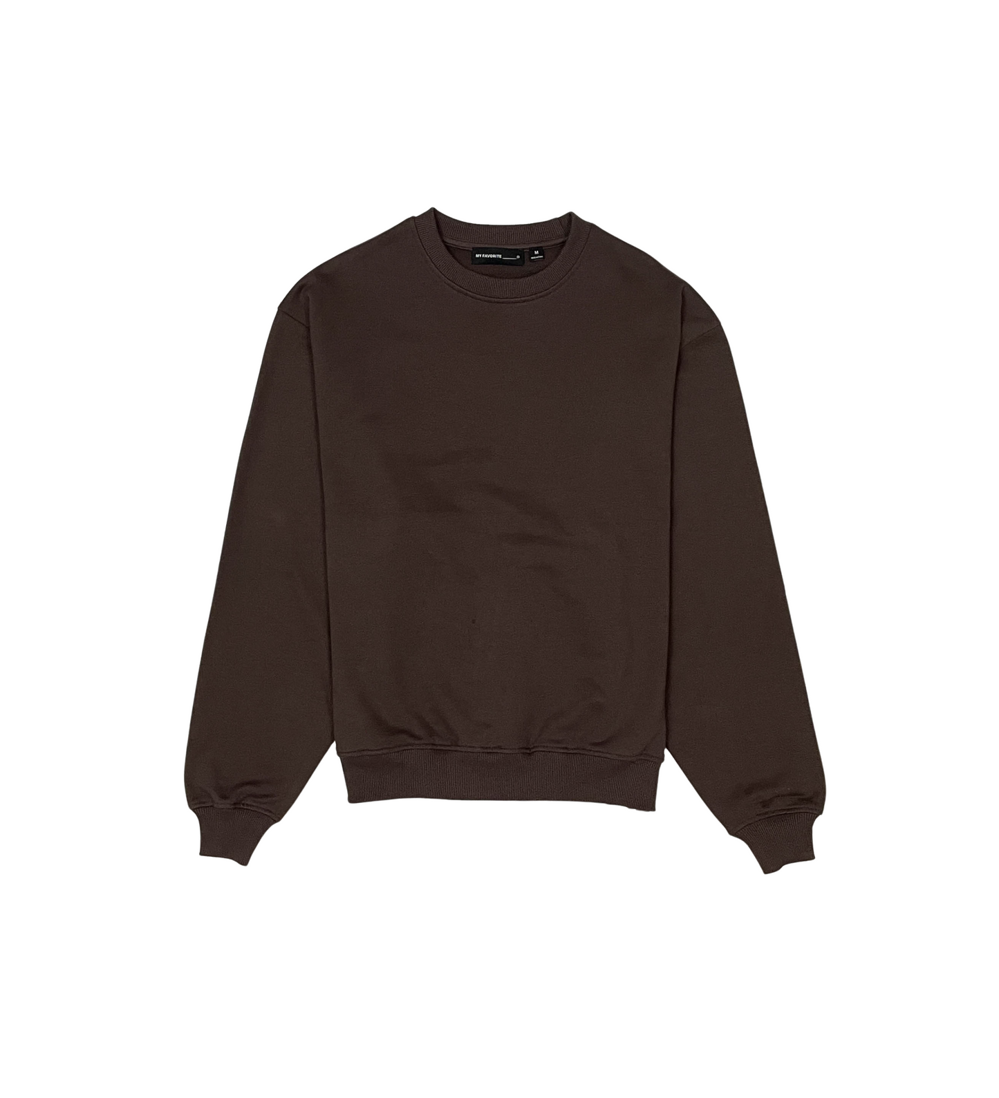 French terry crewneck sweater