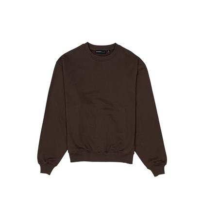 French terry crewneck sweater