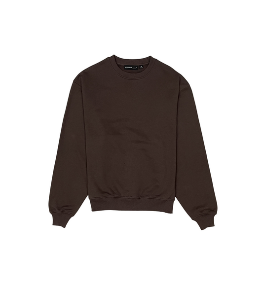 French terry crewneck sweater