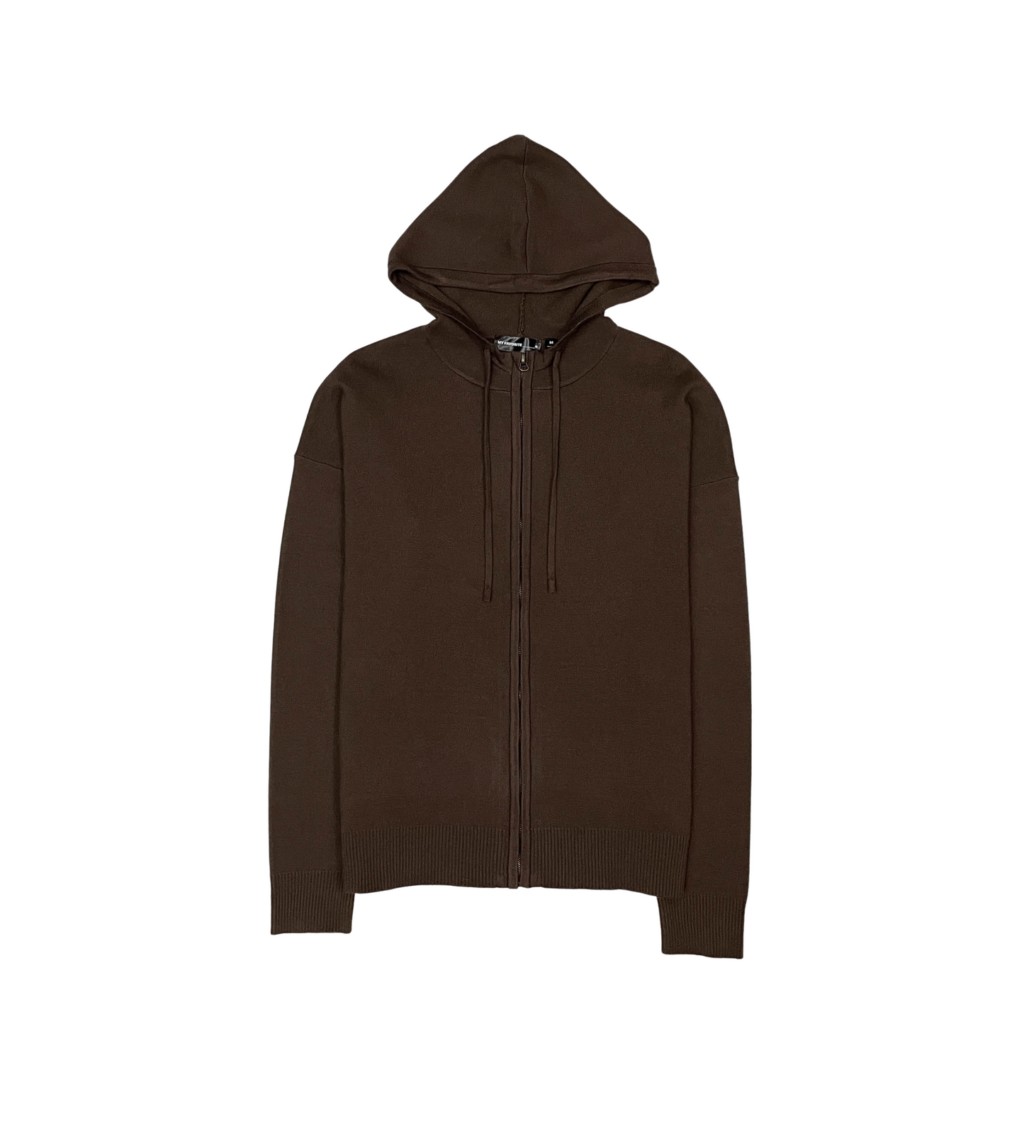 Viscos poly double knit zip up hoodie