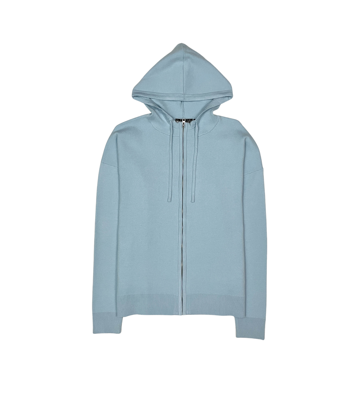 Viscos poly double knit zip up hoodie