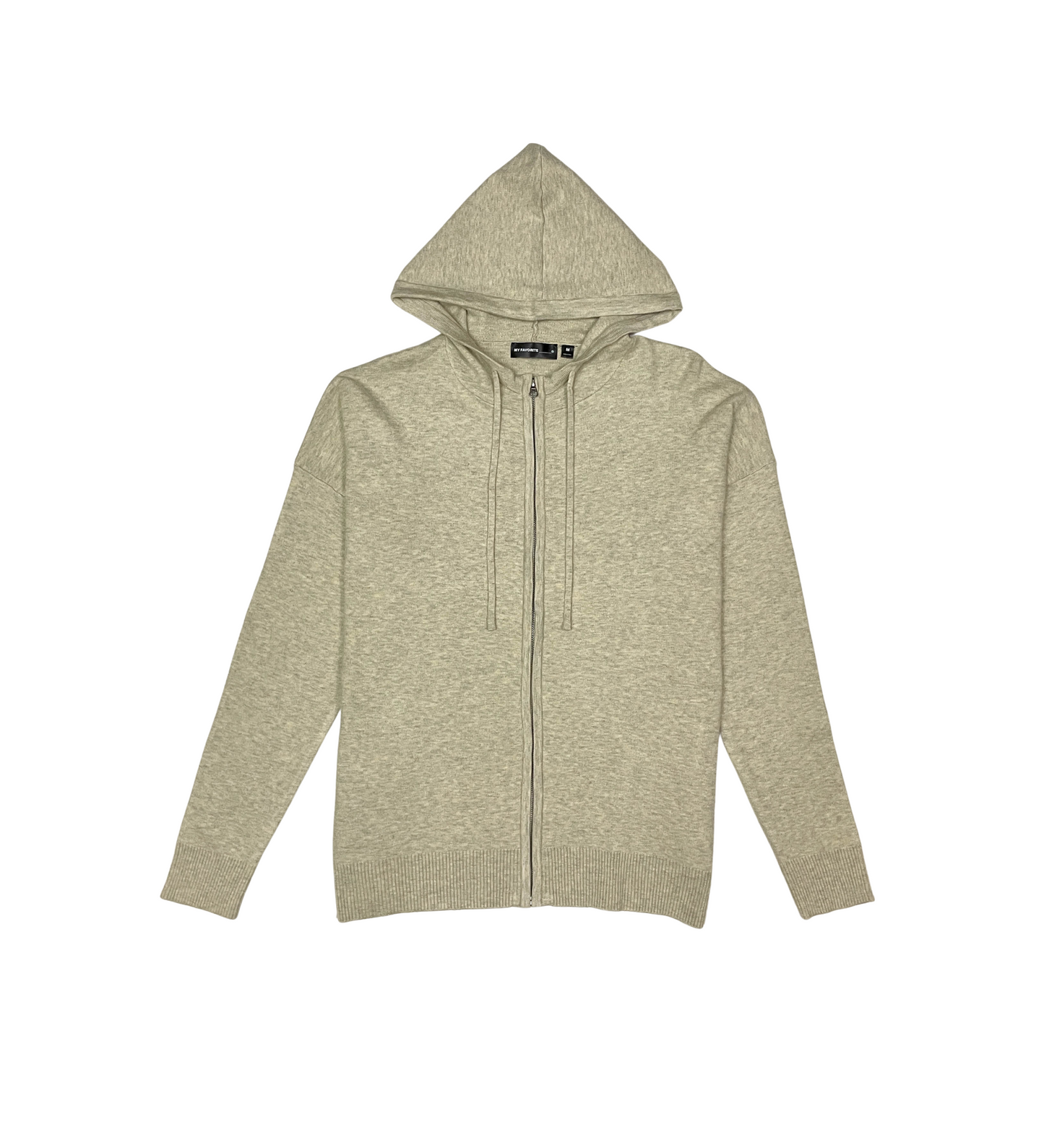 Viscos poly double knit zip up hoodie