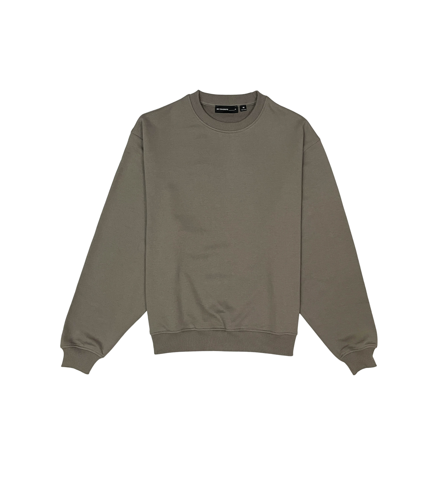 French terry crewneck sweater
