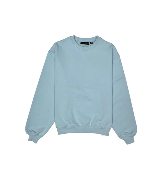 French terry crewneck sweater