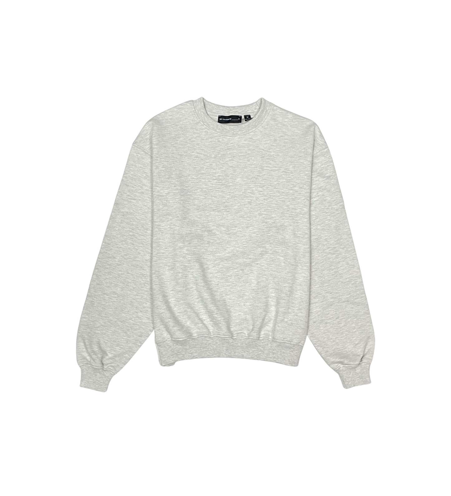 French terry crewneck sweater